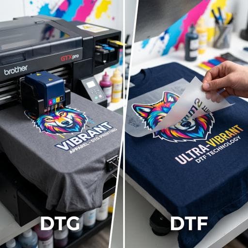 DTG, DTF sau serigrafie: nu alege tehnologia, alege scenariul de utilizare