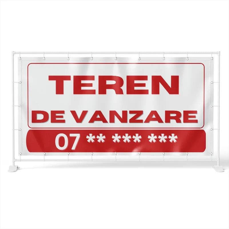 Banner Teren De Vânzare