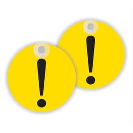 Semn Indicator Incepator auto, PVC, diametru 9.6 cm, set 2 bucati