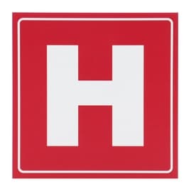 Semn Indicator Hidrant, PVC, 15 x 15 cm