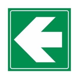 Semn Indicator Directii de urmat, PVC, 15 x 15 cm
