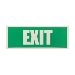Indicator luminescent Exit, autocolant reflectorizant, 19.5 x 7.5 cm