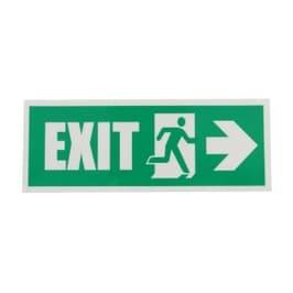 Indicator luminescent Exit Dreapta, autocolant reflectorizant, 19.5 x 7.5 cm