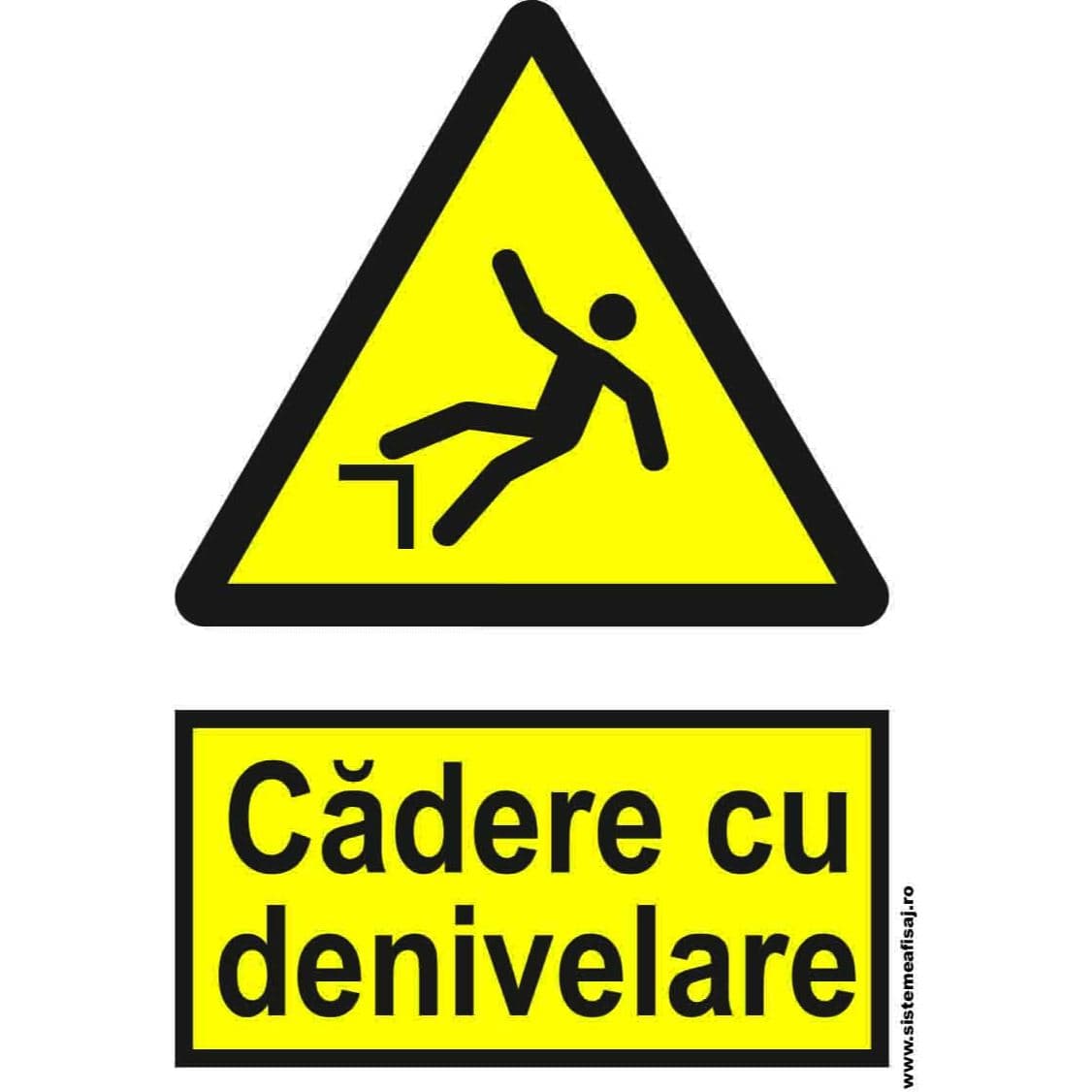 Semn Indicator Cadere Cu Denivelare