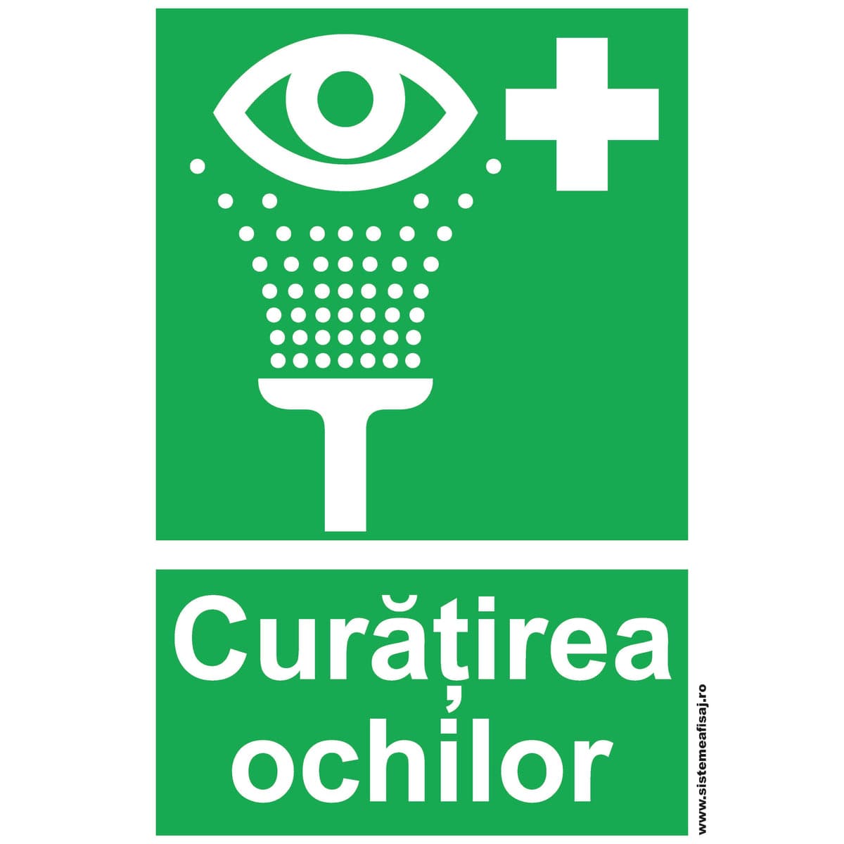 Semn Indicator Curatirea Ochilor