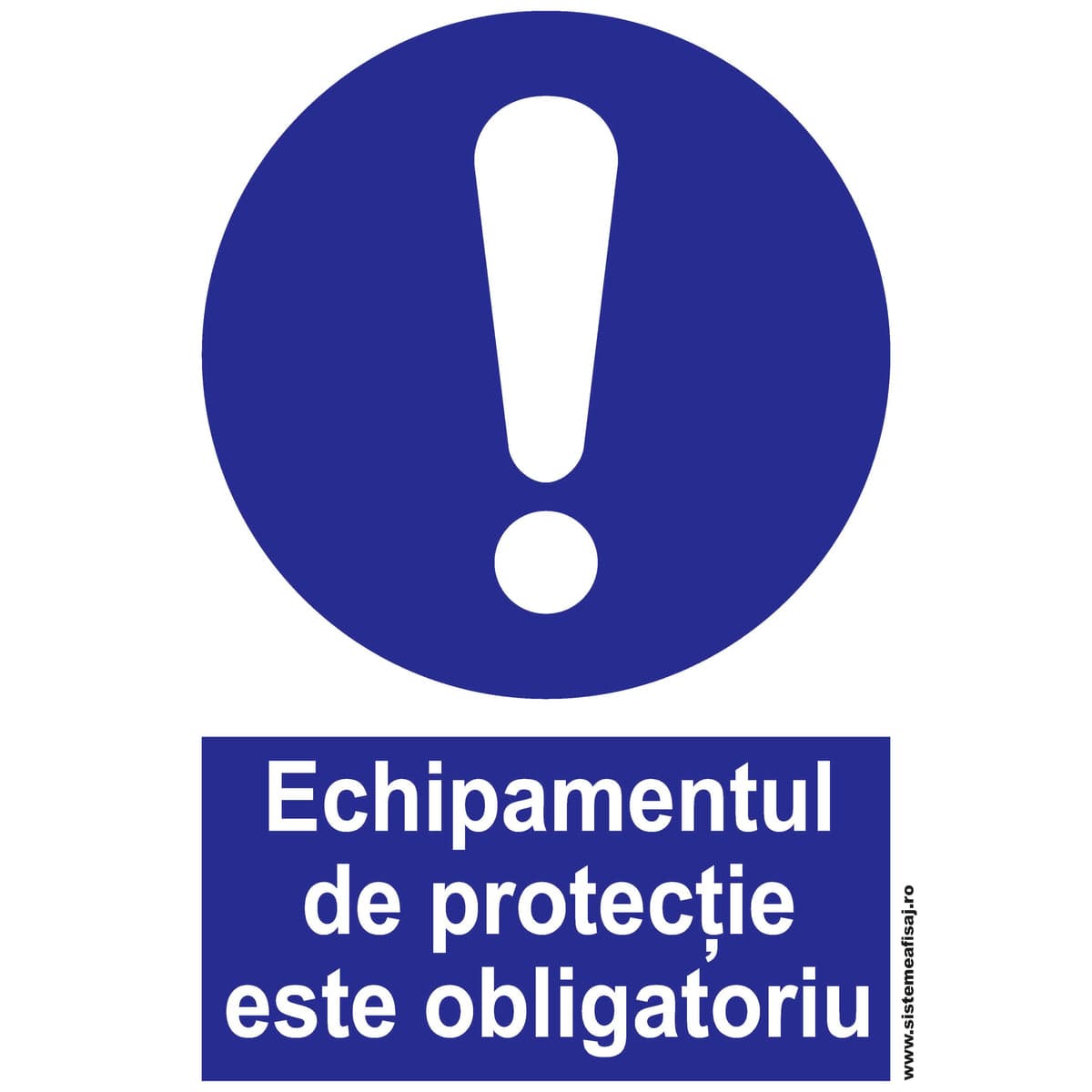 Semn Indicator Echipamentul De Protectie Este Obligatoriu