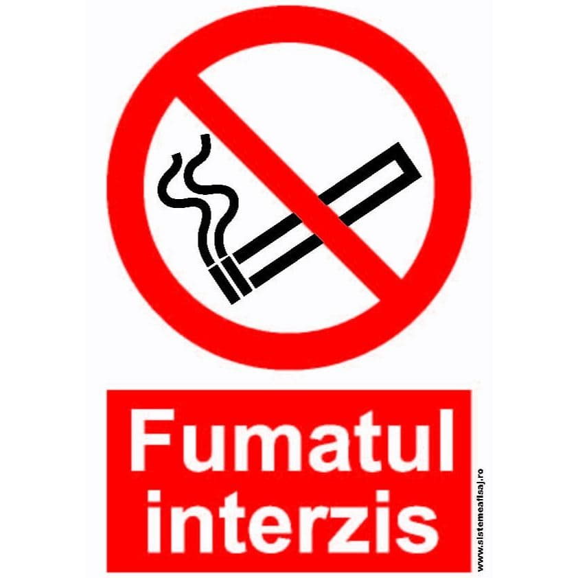 Semn Indicator Fumatul Interzis