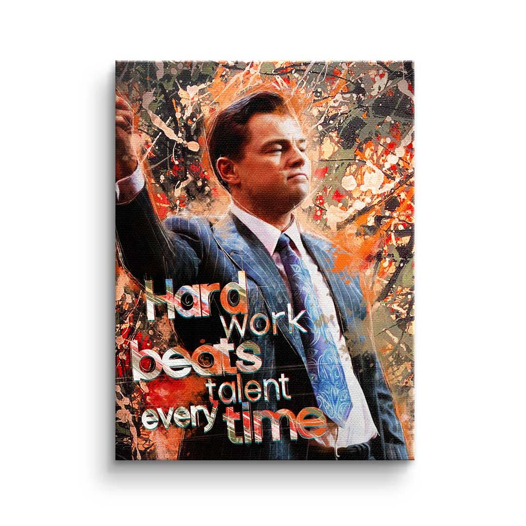 Canvas HARD WORK BEATS TALENT