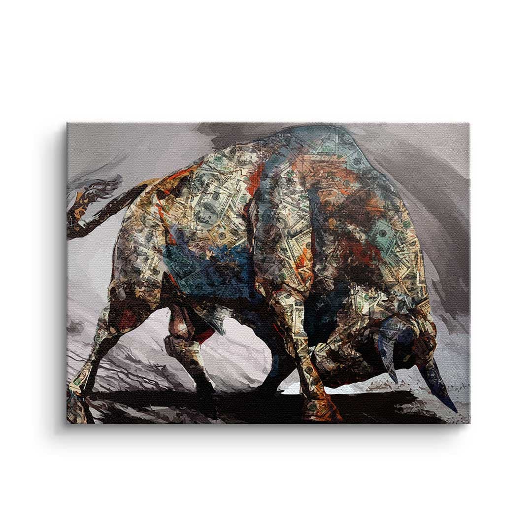 Canvas Money Bull